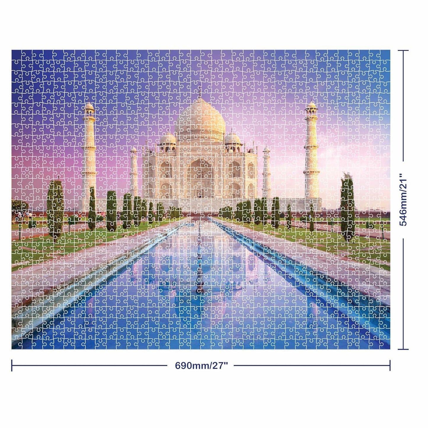 Mindbogglers Taj Mahal 1000-Piece Jigsaw Puzzle | Challenging Puzzle for Kids 8+ & Adults