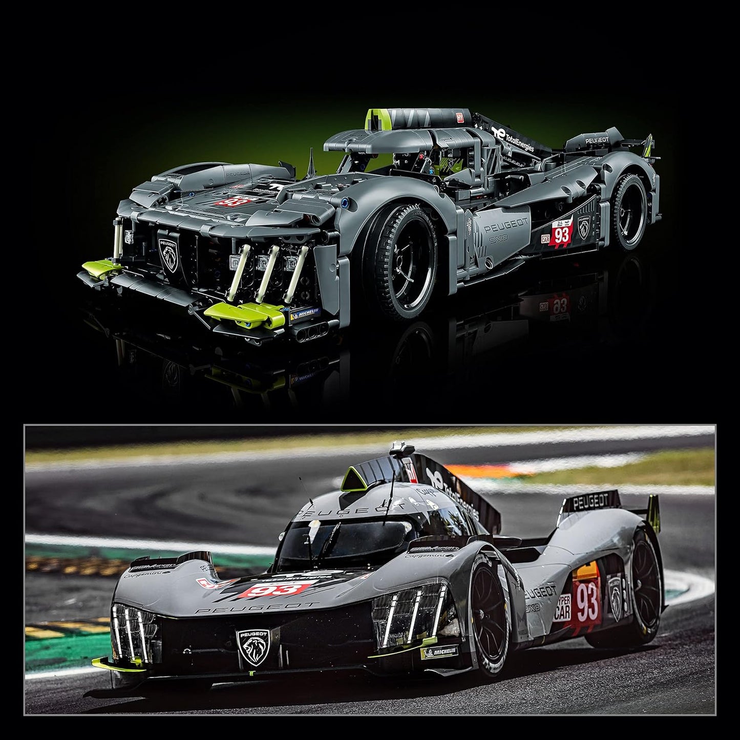 LEGO 42156 9X8 24H Le Mans Hybrid Hypercar Collectible Race Car Building kit, Scale Racing Car Model