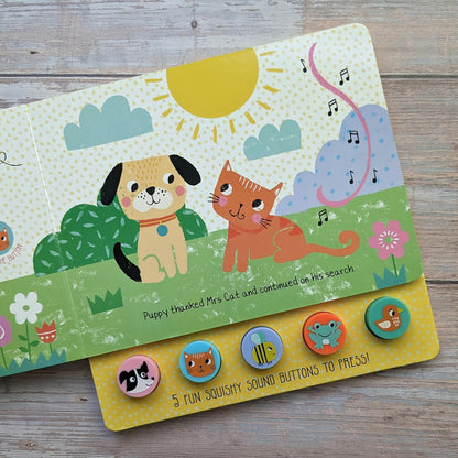 North Parade What Did Puppy Hear? Press and Play Sound Book for Toddlers | Interactive Puppy Sound Board Book