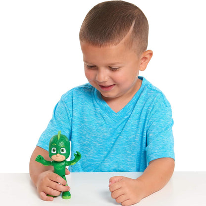 (Damaged Box) PJ Masks Talking Gekko Action Figure with Jetpack 6inch | Interactive Poseable Superhero Toy for Kids 3+