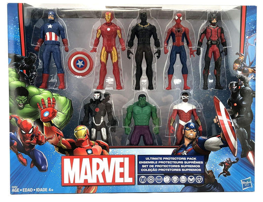 Hasbro Marvel Avengers Action FiguHasbro Marvel Avengers 8-Pack Action Figures – Iron Man, Hulk, Black Panther & Moreres - Iron Man, Hulk, Black Panther, Captain America, Spider Man, Ant Man, War Machine & Falcon! (8 Action Figures) - Jaiman Toys