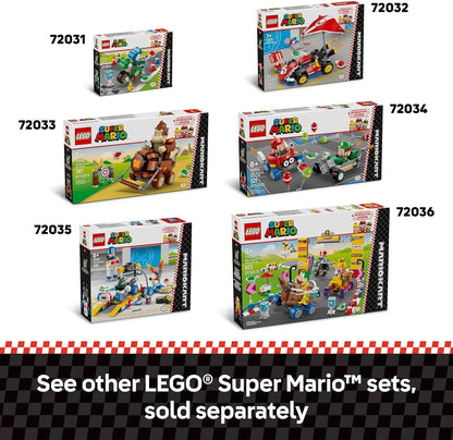 LEGO 72036 Super Mario Mario Kart Baby Peach Grand Prix Set – Nintendo Racing Toy for Kids 8+