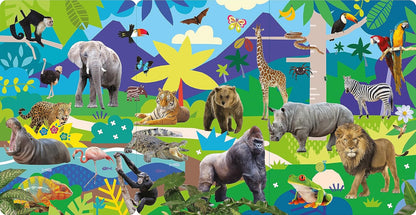 North Parade 100 Button Look and Find Animal Words and Sounds Interactive Sound Book for Kids