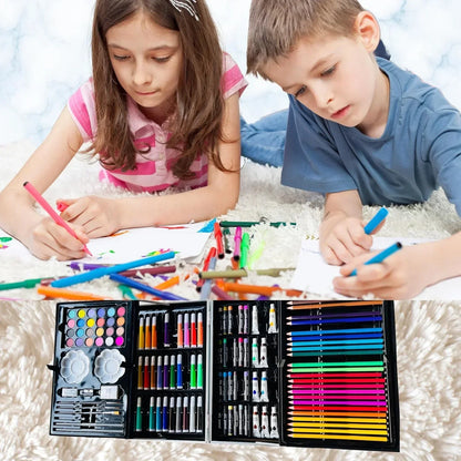 Unicorn Art Set – 145+ Piece Drawing & Painting Kit for Kids 5+ (LABUBU) - Jaiman Toys