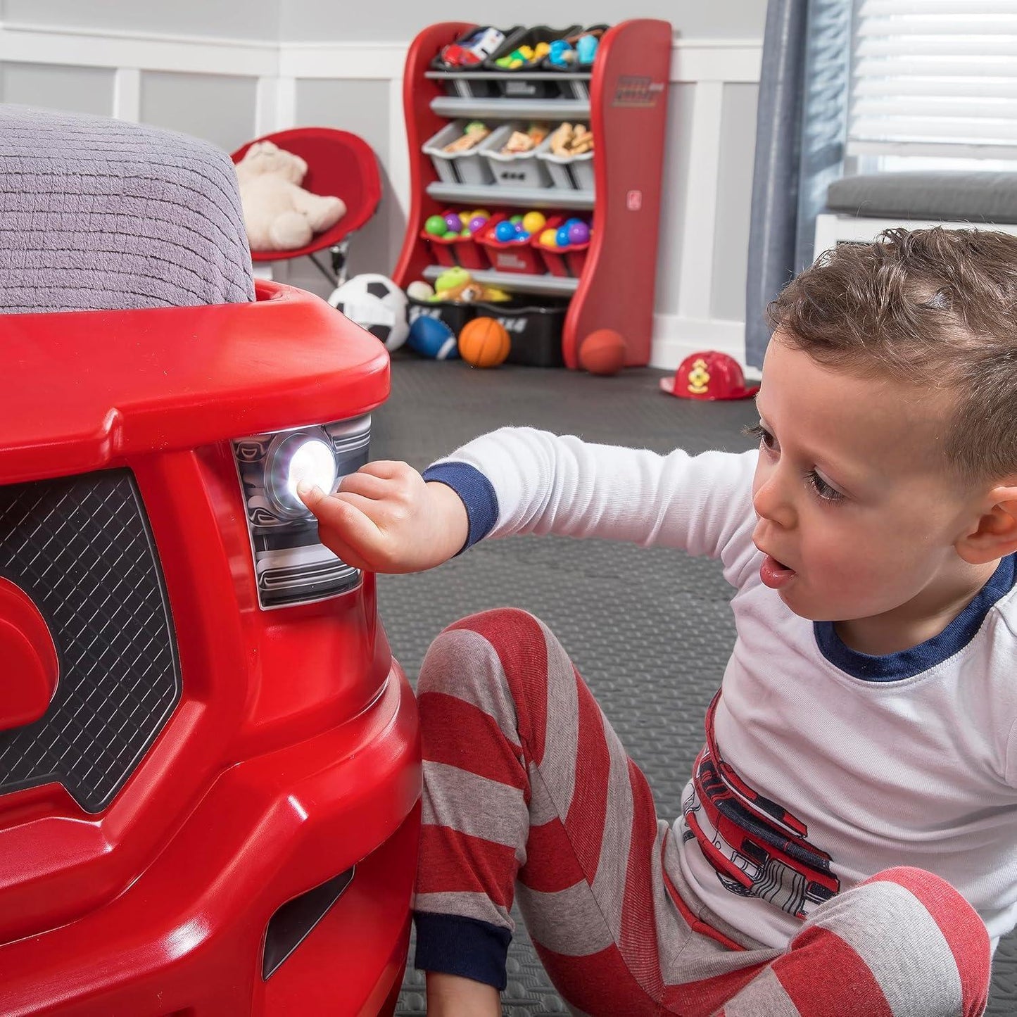 Step2 Turbocharged Twin Truck Bed – Kids’ Ride-On Playbed - Jaiman Toys
