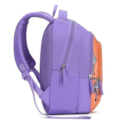 Genie Valerie 15-Inch Kids Backpack – Cute, Colorful, Lightweight & Water-Resistant with Happy Pouch - Jaiman Toys