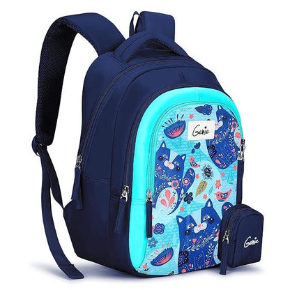 Genie Kitty Kids School Bags, 15 inches, Cute, Colourful bags - Jaiman Toys