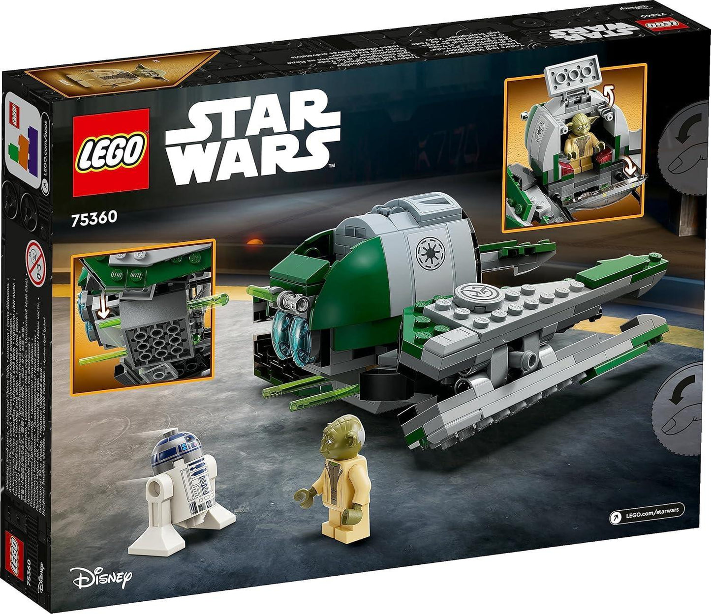LEGO 75360 Star Wars Yodas Jedi Starfighter Building Set (253 Pieces)
