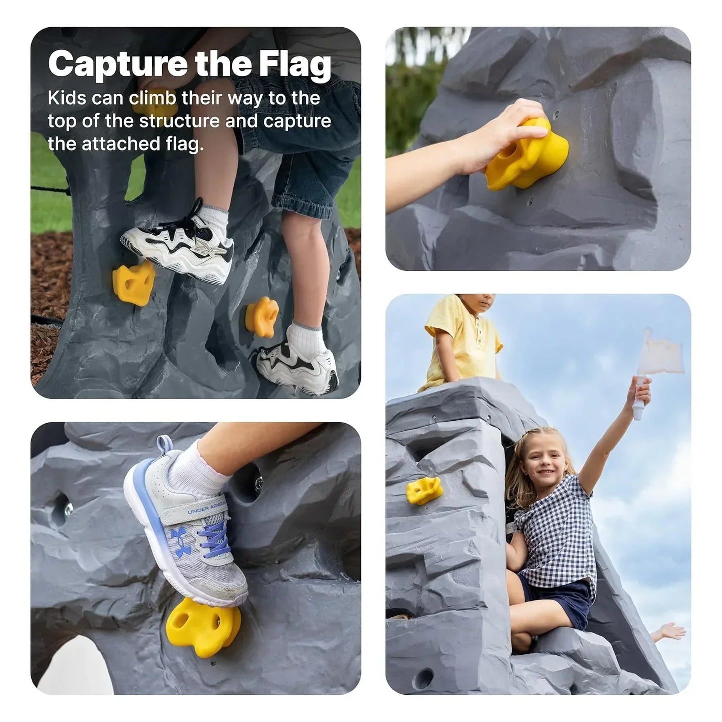 Step2 Skyward Summit – Gray Climber & Slide Playset - Jaiman Toys