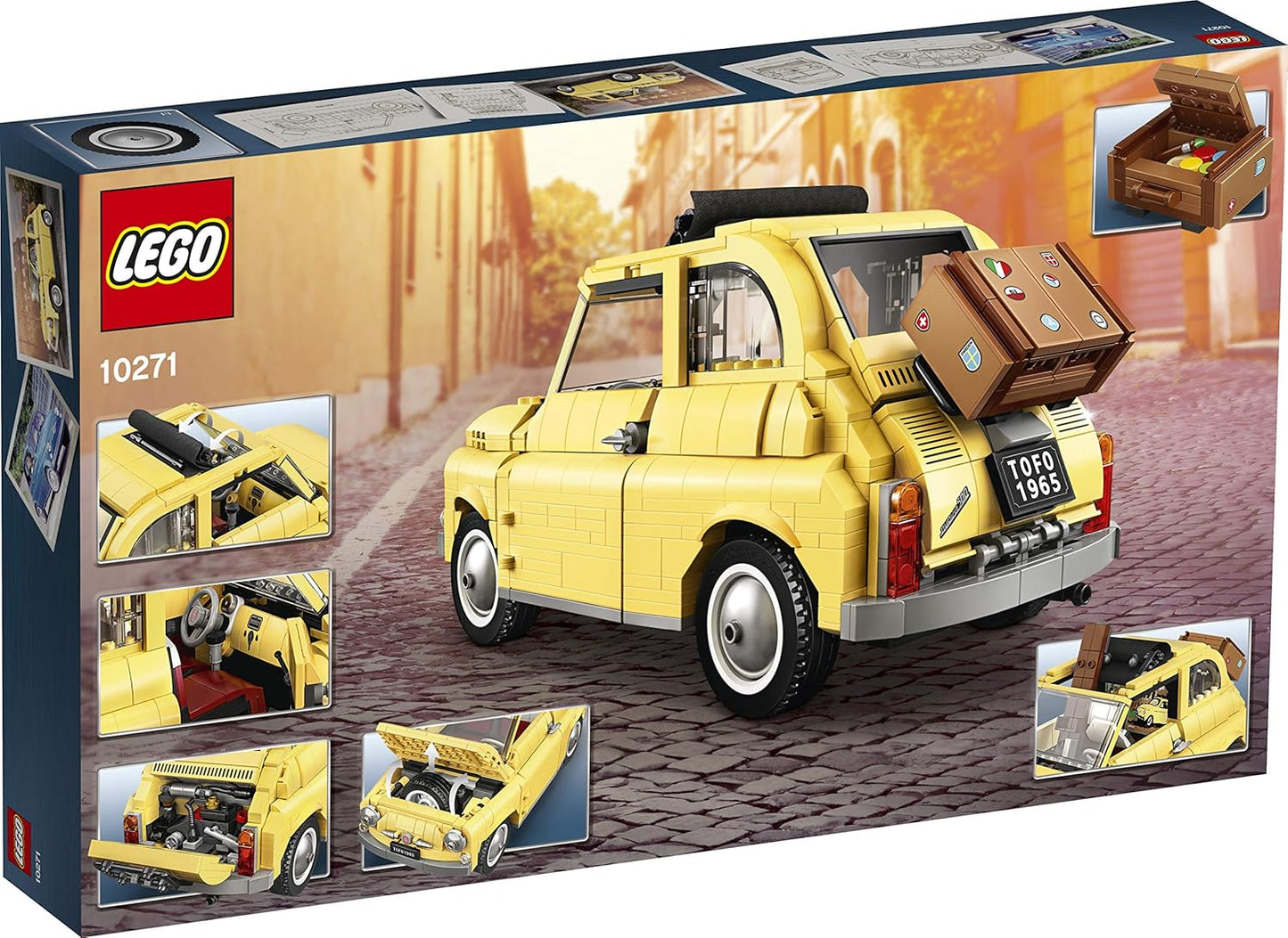 LEGO Creator Expert Fiat 500 10271 Toy Car Building Set for Adults and Fans of Model Kits Sets Idea (960 Pieces)