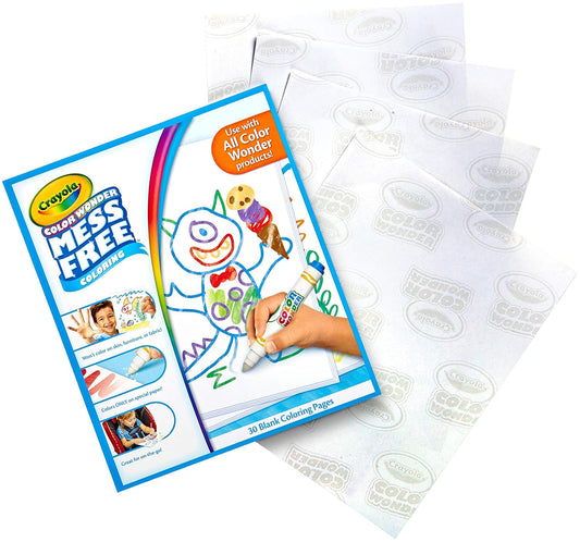 Crayola Color Wonder Mess Free Coloring Pad | 30 Blank White Pages for Color Wonder Markers