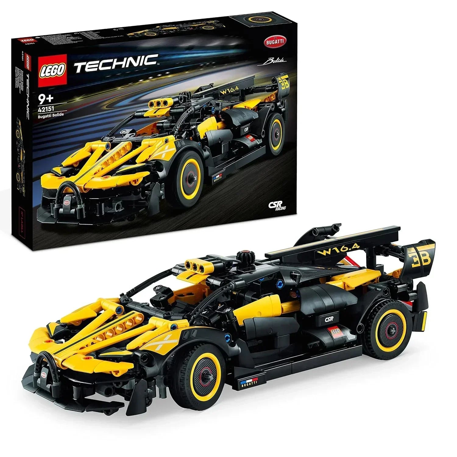 (Box Damage) LEGO Technic Bugatti Bolide 42151 Building Toy Set (905 Pcs),Multicolor - Jaiman Toys