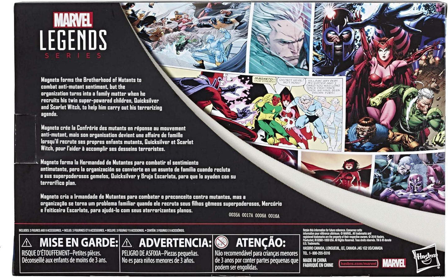 Marvel Legends Series 6" Family Matters 3 Pack with Magneto, Quicksilver, & Scarlet Witch Action Figures - Jaiman Toys