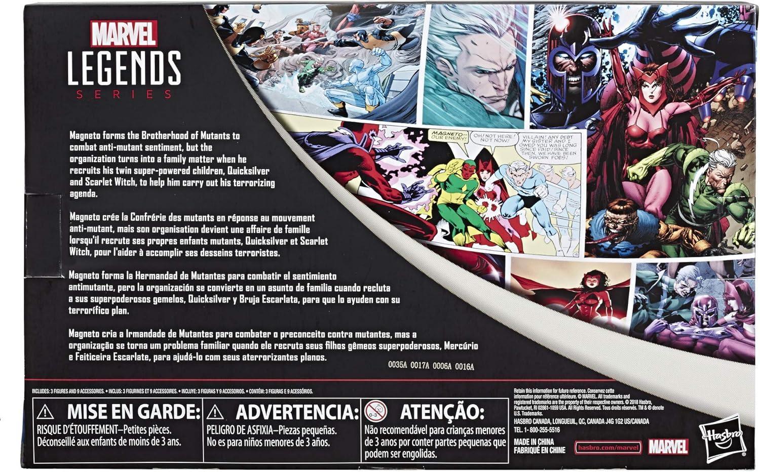 Marvel Legends Series 6" Family Matters 3 Pack with Magneto, Quicksilver, & Scarlet Witch Action Figures - Jaiman Toys