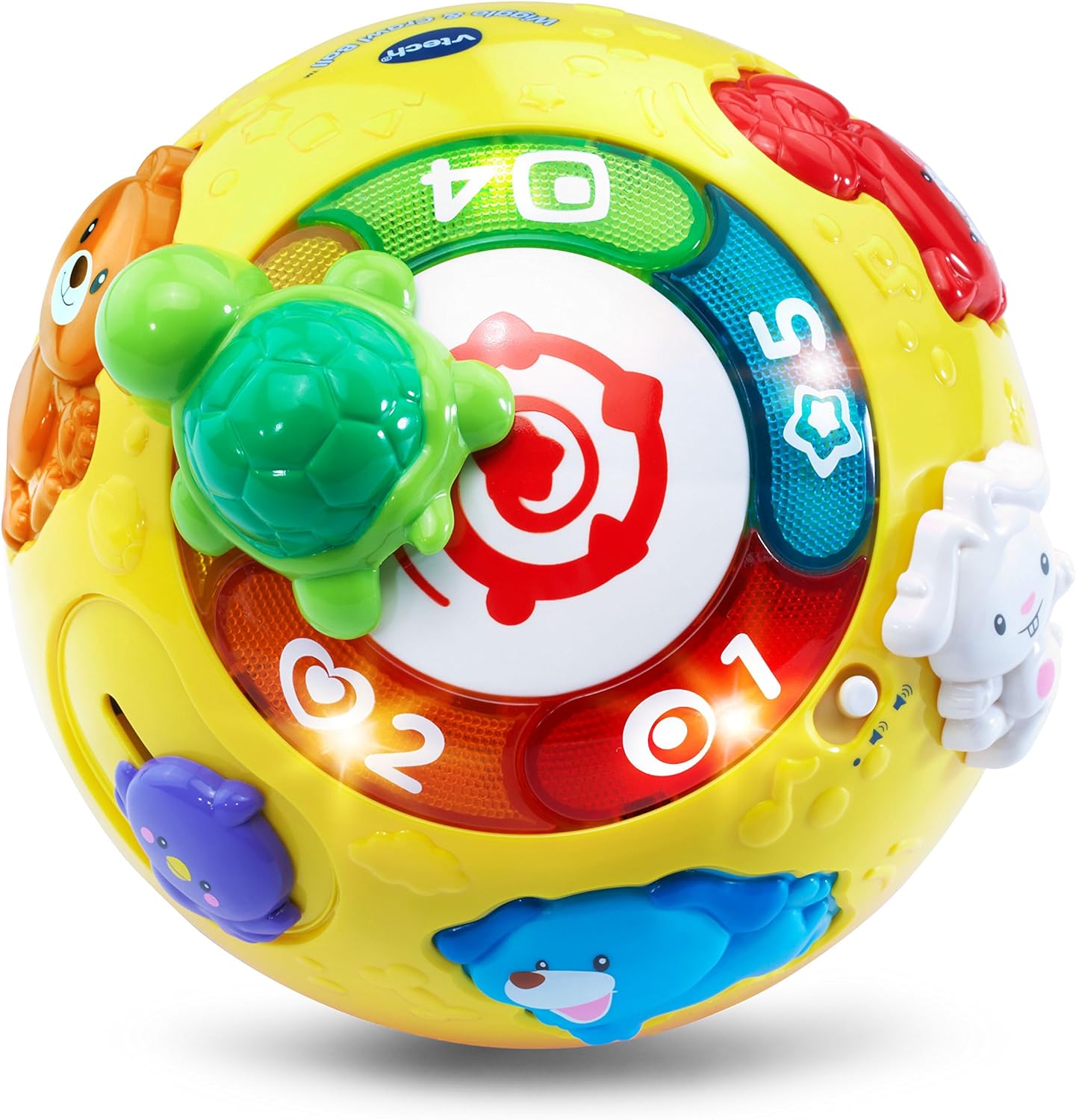 VTech Wiggle and Crawl Ball Interactive Musical Learning Toy for Babies & Toddlers | Multicolor