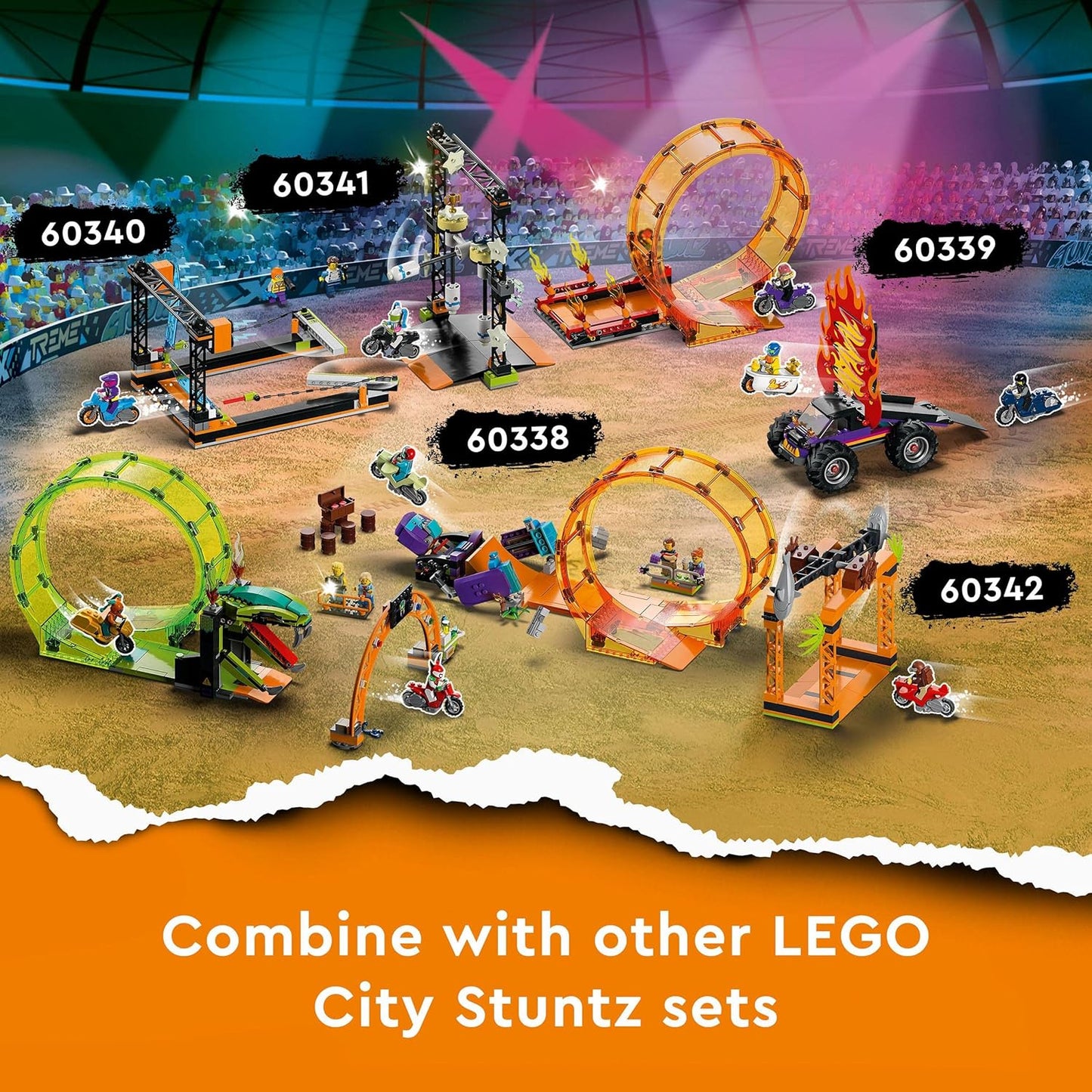 LEGO 60341 City The Knockdown Stunt Challenge (117 Pieces)