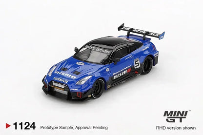 Mini GT 1:64 Racing Duo Diecast Set – Roxy Porsche 911 GT3 R #77 IMSA + LB-Works Nissan 35GT-RR Blue Collectibles