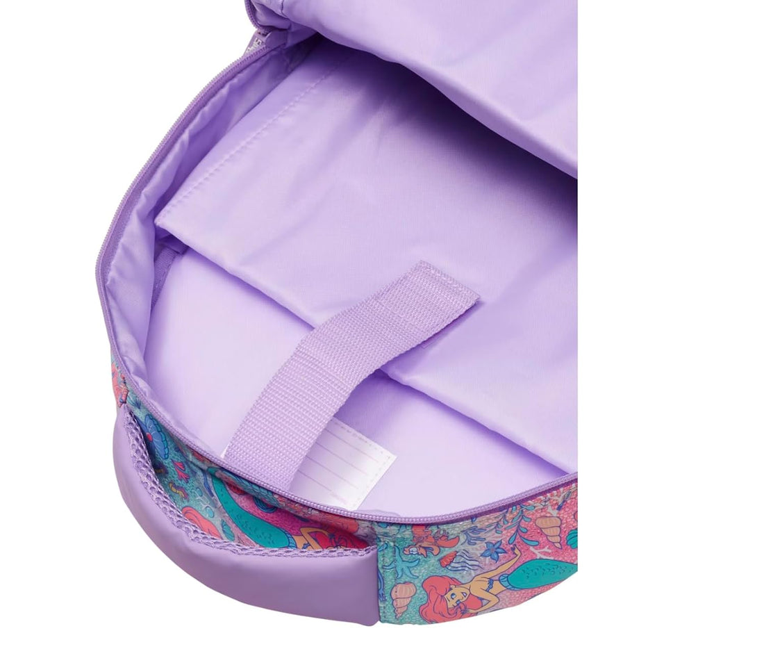 Smiggle Disney Ariel Backpack for Kids (42 CM) – Mermaid Sequin School Bag with Star Charm
