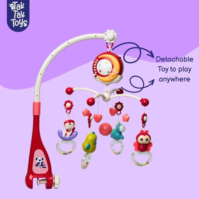 Nubo DreamBell – Musical Baby Bedside Bell with Light Projection | Rotating Crib Mobile for Newborns | Soothing Sleep Toy (0+ Months)
