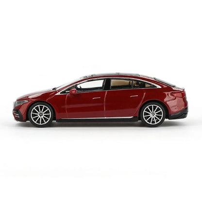 MINI GT Mercedes-Benz EQS 580 4MATIC – Red Metallic | 1:64 Scale Diecast Model Car - Jaiman Toys