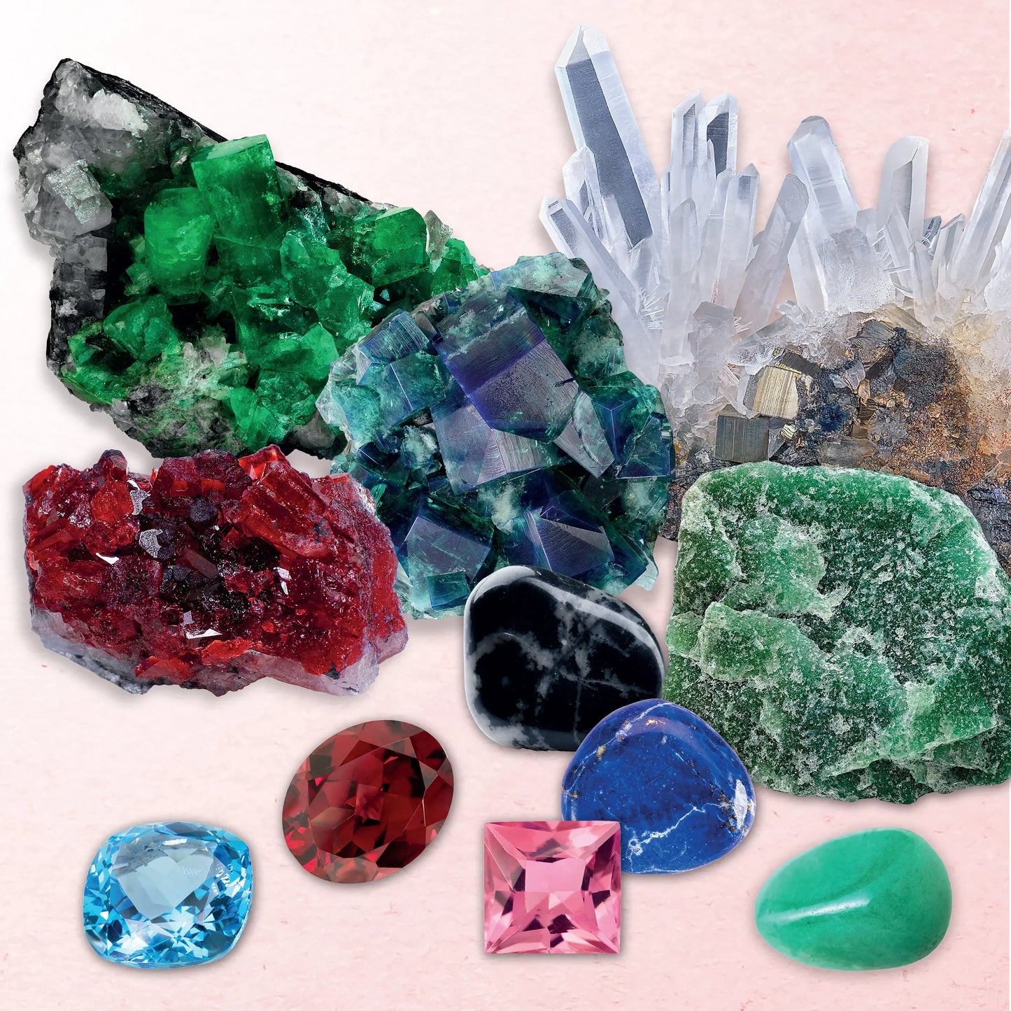 Hinkler Dig & Discover Gemstones Kit – Kids Excavation Science Toy | Educational STEM Fossil Dig Set | Fun Learning Gift