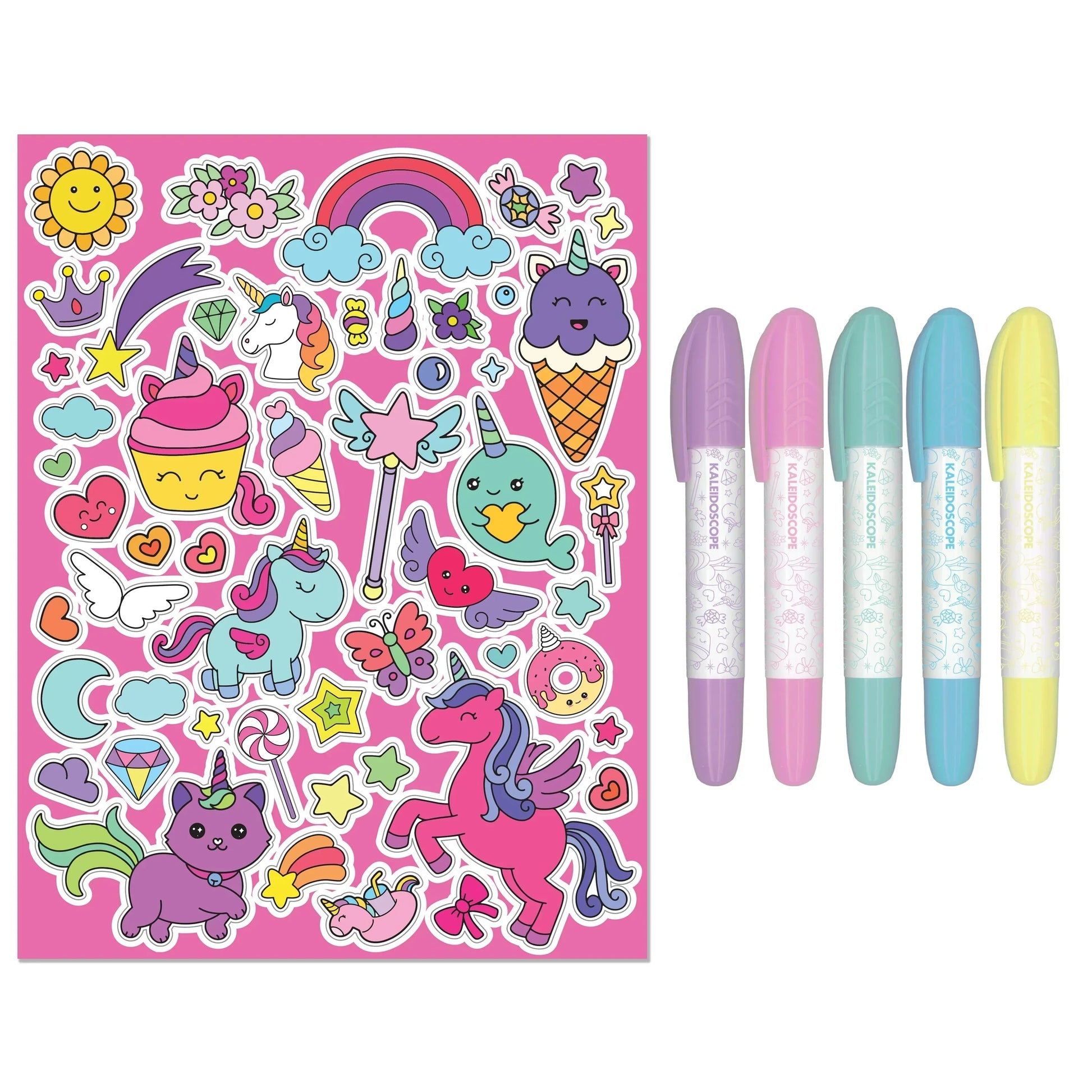 Junior Kaleidoscope Unicorns Colouring Kit - Jaiman Toys
