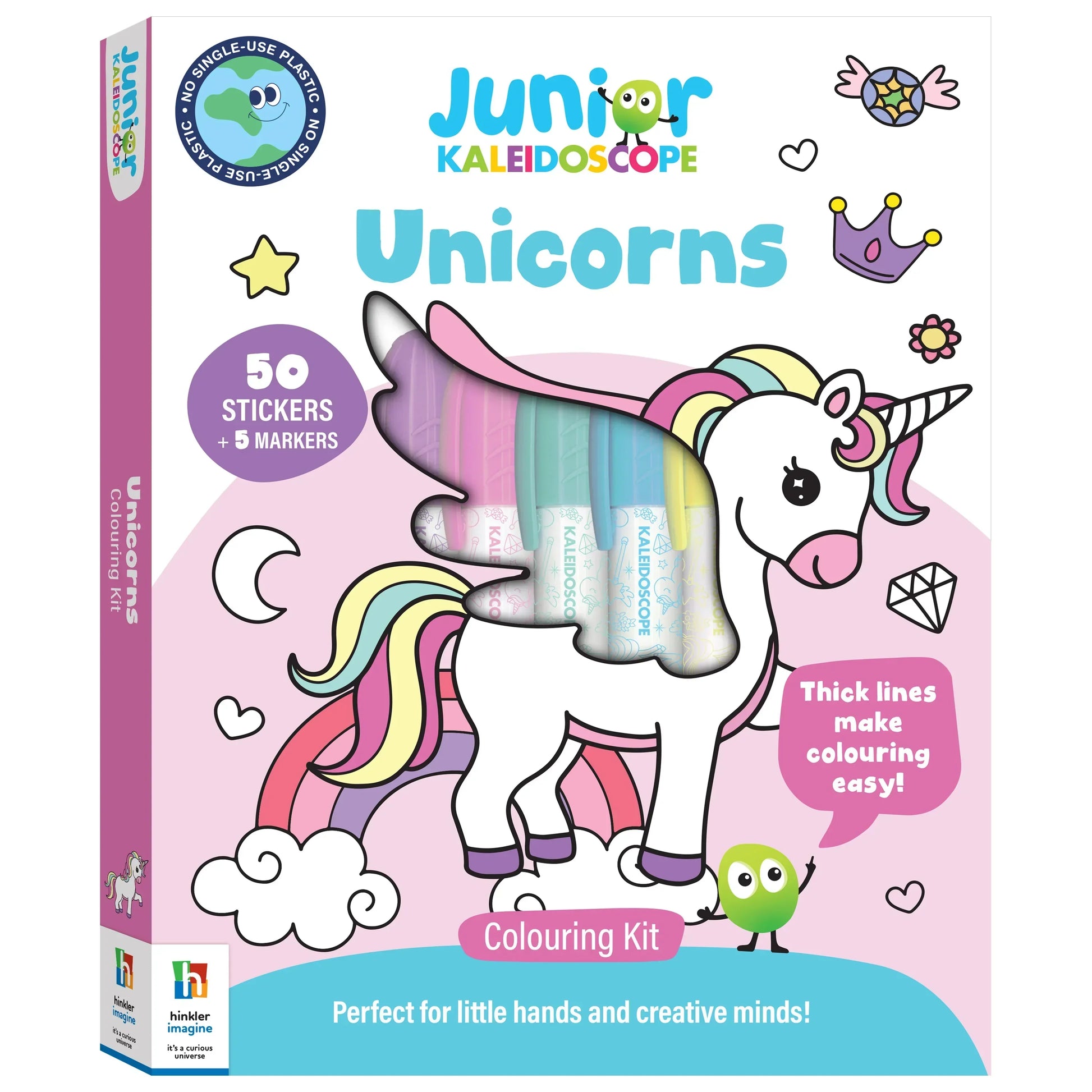 Junior Kaleidoscope Unicorns Colouring Kit - Jaiman Toys