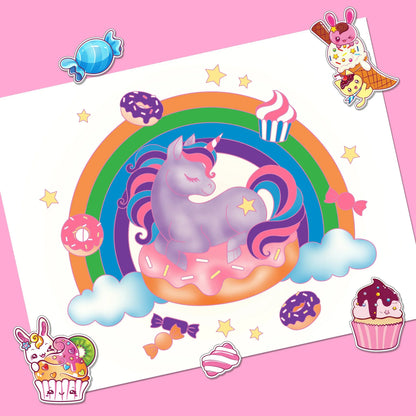 Kaleidoscope Colouring: Sweet Treats Colouring Set with Lap-Desk - Jaiman Toys