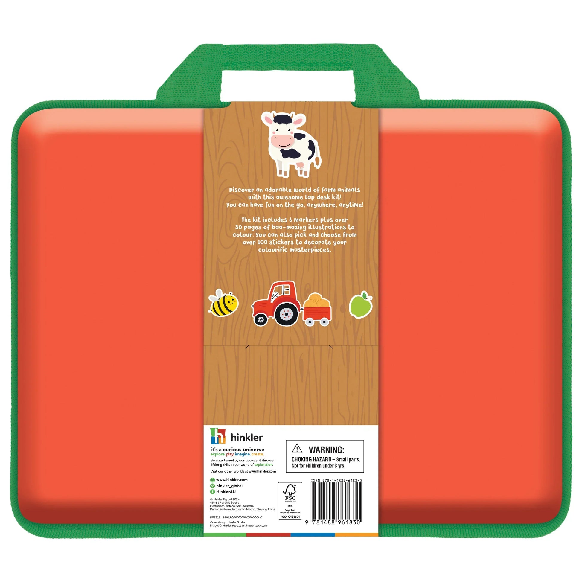 Kaleidoscope Colouring: Happy Farm Colouring Set with Lap-Desk - Jaiman Toys
