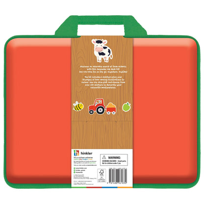 Kaleidoscope Colouring: Happy Farm Colouring Set with Lap-Desk - Jaiman Toys