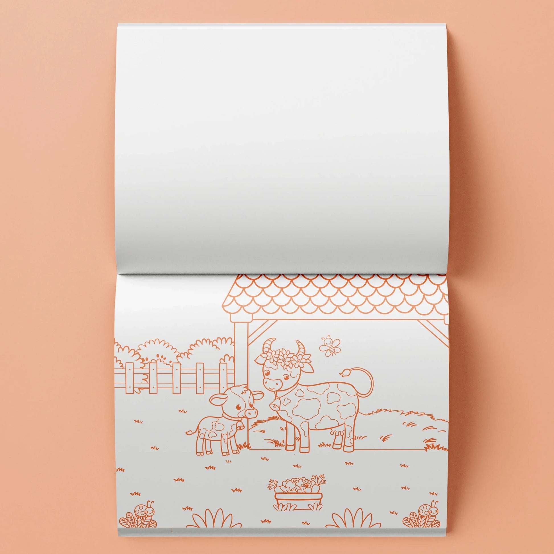 Kaleidoscope Colouring: Happy Farm Colouring Set with Lap-Desk - Jaiman Toys