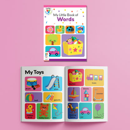 Hinkler Building Blocks Floor Puzzle First Words | 28-Piece Educational Word Matching Jigsaw Puzzle with 16-Page Activity Book & Poster | Learning Puzzle for Kids Ages 3+