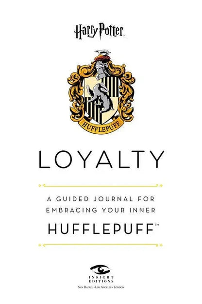 Harry Potter: Loyalty: A Guided Journal for Embracing Your Inner Hufflepuff - Jaiman Toys