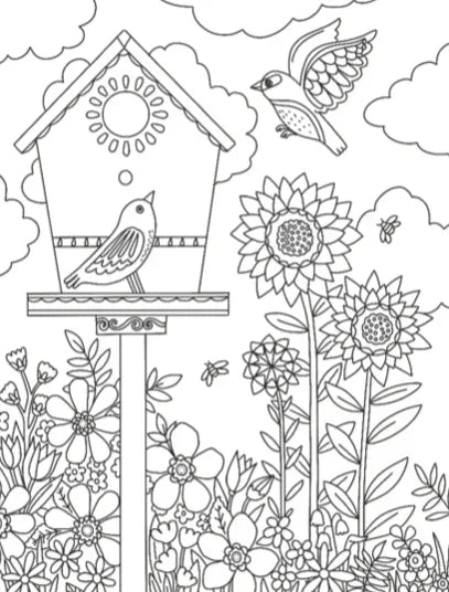 Creative Pages Coloring Book Garden Bliss - Jaiman Toys
