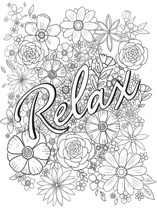 Mindful Bliss Coloring Book - Jaiman Toys