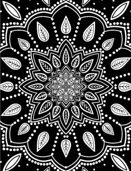 Creative Pages Neon Coloring Kit Mystical Mandalas - Jaiman Toys