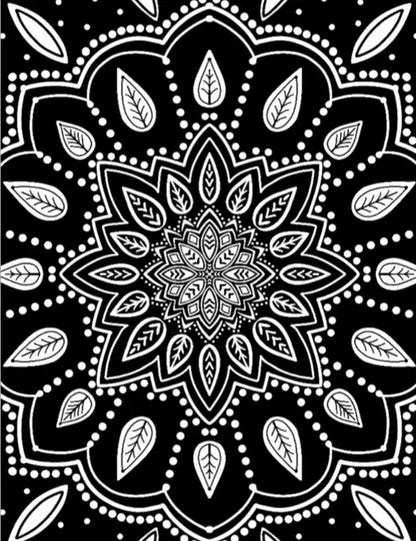 Creative Pages Neon Coloring Kit Mystical Mandalas - Jaiman Toys