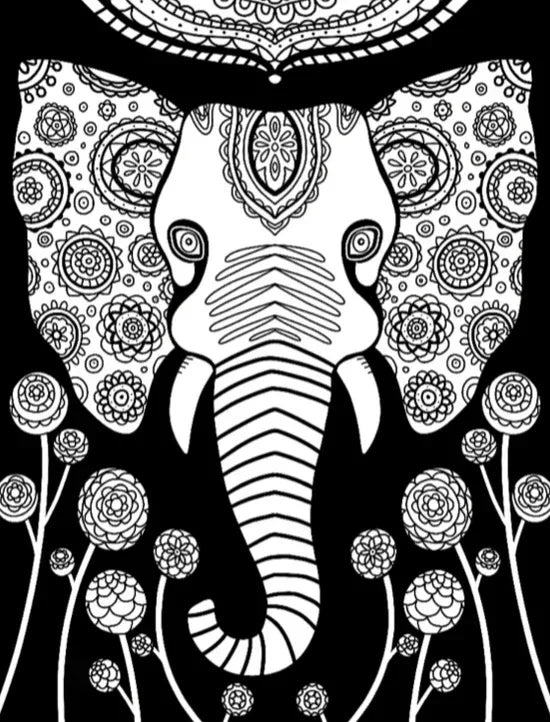 Creative Pages Neon Coloring Kit Amazing Animals - Jaiman Toys