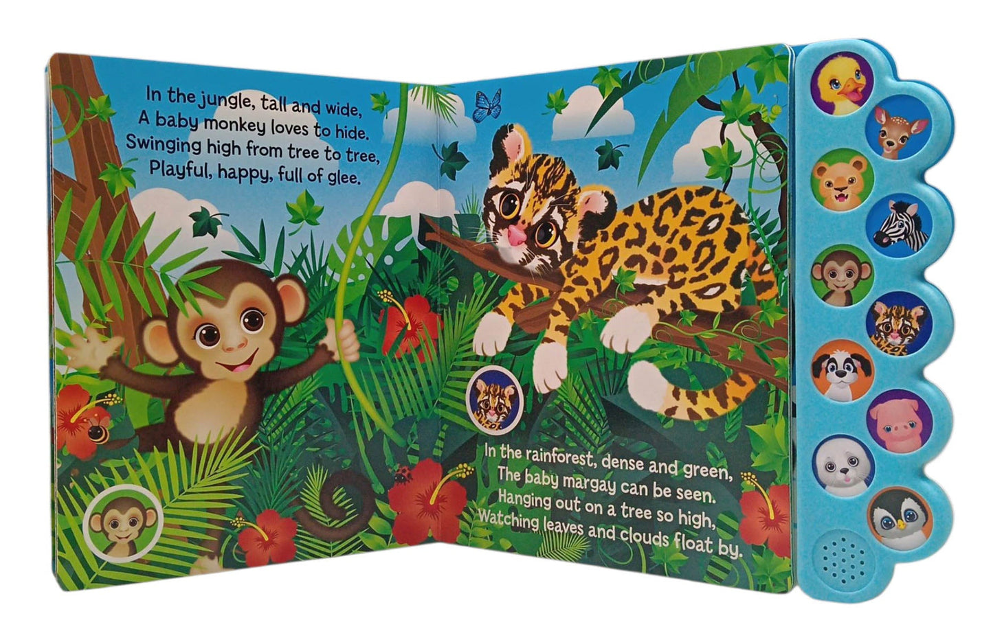Noisy Baby Animals Sound Book with 10 Fun & Playful Animal Sounds for Kids
