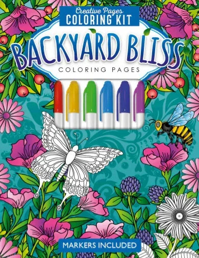 Backyard Bliss Creative Pages Coloring Kit - Jaiman Toys