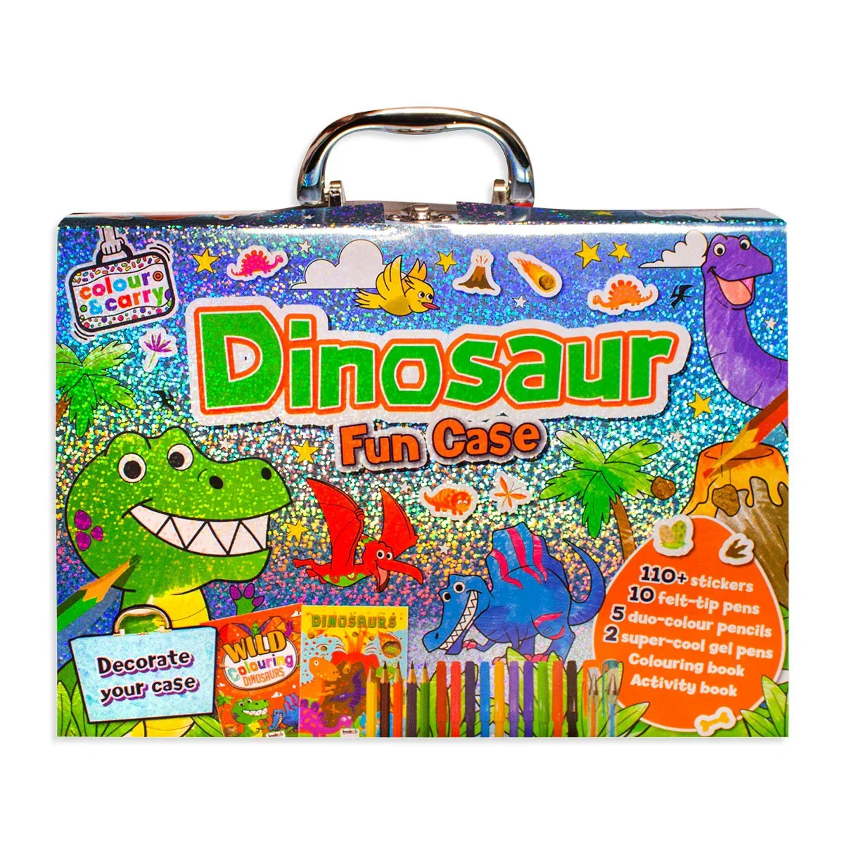 Colour & Carry Dinosaur Fun Colouring Set - Jaiman Toys
