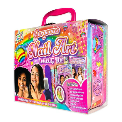Craft & Carry Gorgeous Nail Art Activity Tin Nail Set - Jaiman Toys