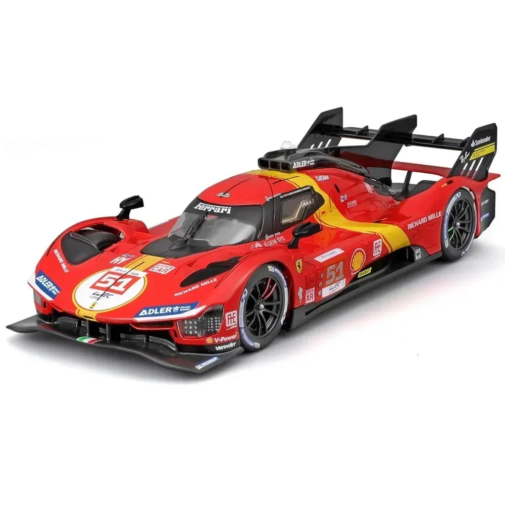 Bburago Racing 1/24 Ferrari 499P 24th LeMans Diecast Car Model for Collectors 14+ Years - Jaiman Toys