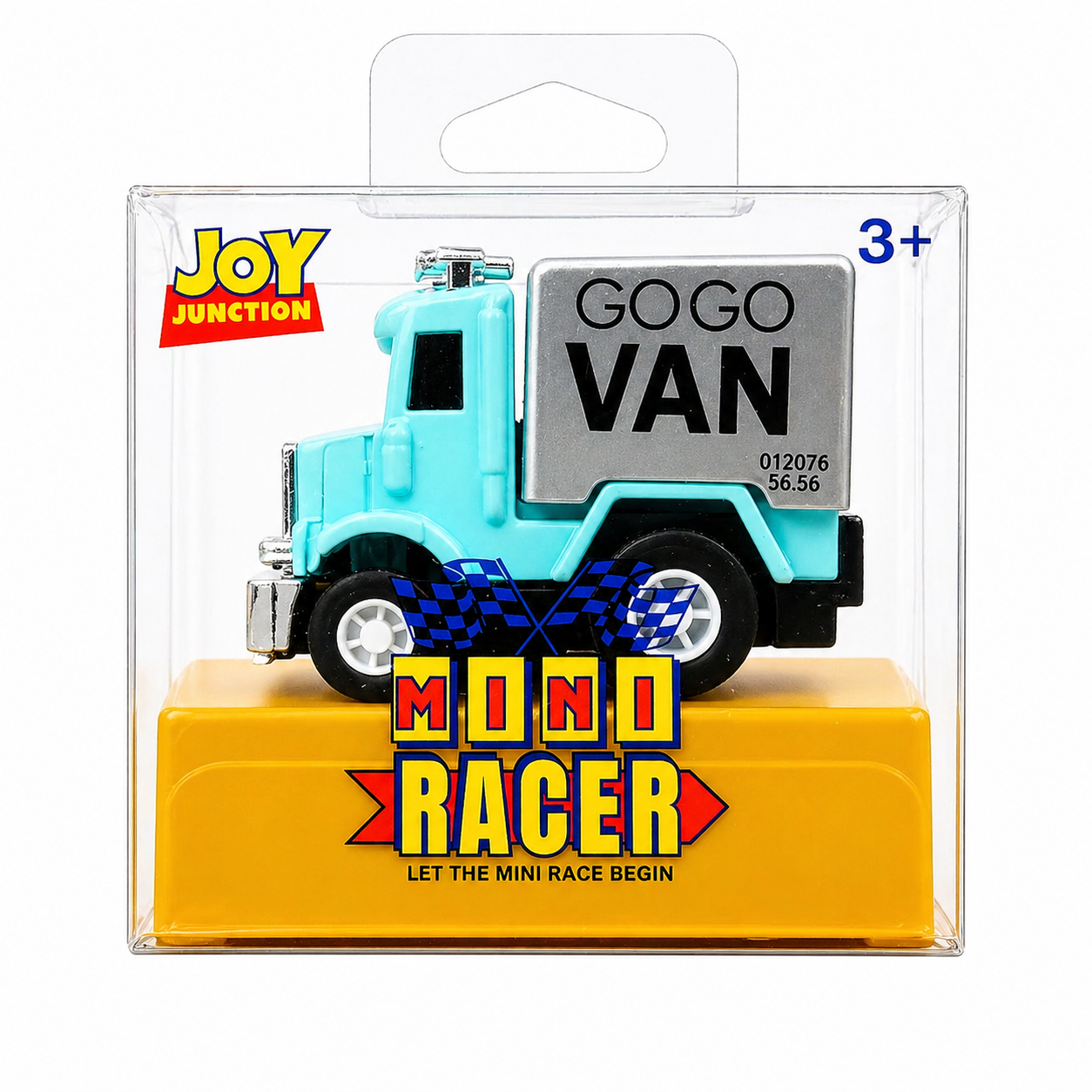 Joy Junction 1:64 Mini Racer Alloy Metal GoGo Van Toy with Pull-Back Action – Mini Delivery Van Diecast Vehicle for Kids (3+ Years)