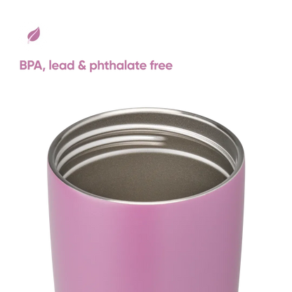 Owala SmoothSip Slider Tumbler 20oz / 596ml – Insulated Stainless Steel Travel Coffee Mug with Leak-Resistant Sliding Lid ( Pack of 1)