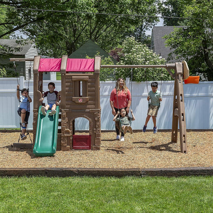Step2 Naturally Playful Adventure Lodge Play Center | Indoor & Outdoor Kids Playhouse - Jaiman Toys