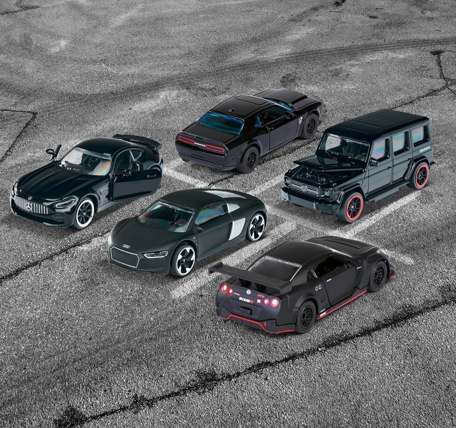 Majorette- Black Edition Giftpack with 5 Black Luxury cars - Jaiman Toys