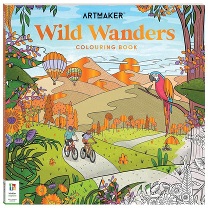 Art Maker Wild Wonders Colouring Book by Hinkler – A Creative Journey Through Nature’s Beauty (Paperback) - Jaiman Toys