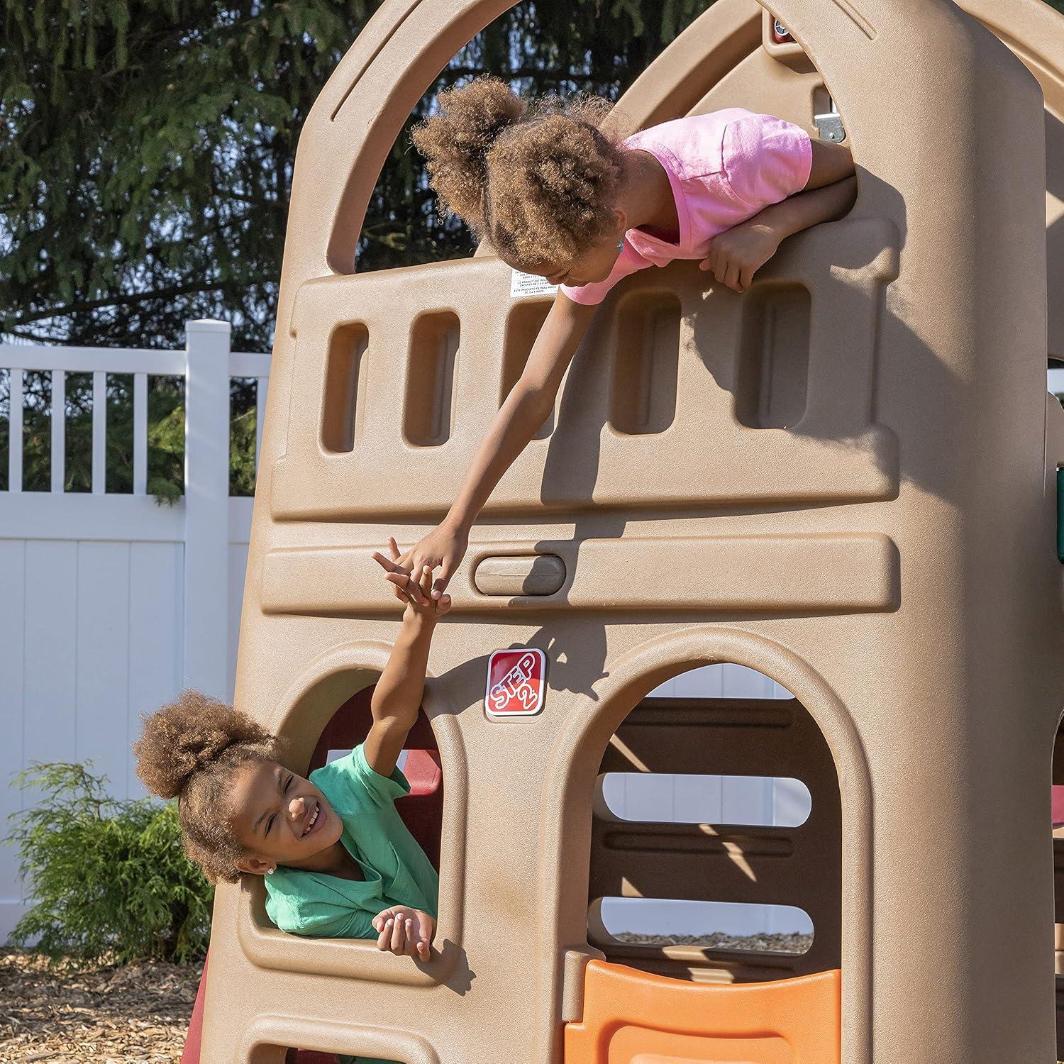 Step2 Naturally Playful Playhouse Climber & Swing Set Extension | Outdoor Playset for Kids - Jaiman Toys