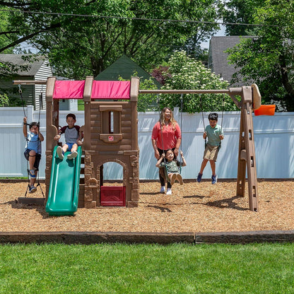Step2 Naturally Playful Adventure Lodge Play Center | Indoor & Outdoor Kids Playhouse - Jaiman Toys